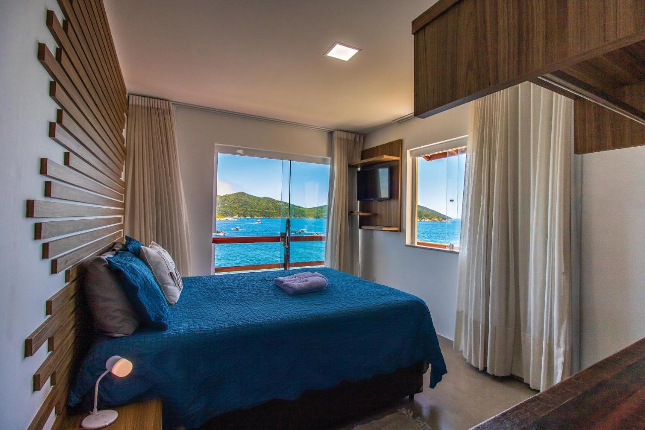 Suíte com Cama Queen-size e Vista do Mar